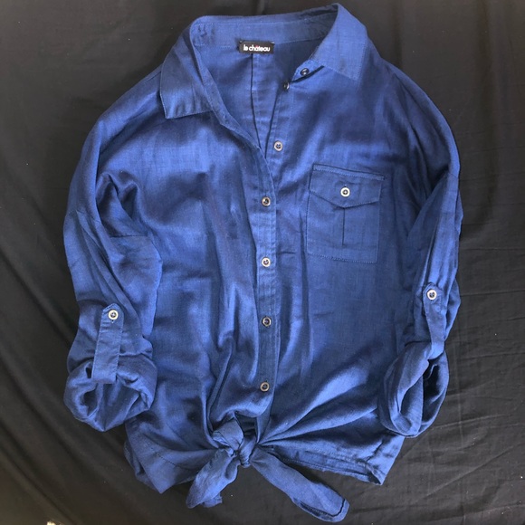LeChateau light button up shirt - Picture 1 of 5